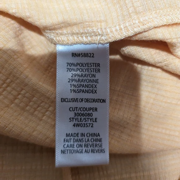 Yellow Crochet Detail Women's Top - Picture 8 of 9